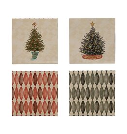 Deck The Halls Square Safety Matches with Christmas Tree Matchbox, 2 Styles, EACH