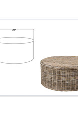 Seascape Seascape Driftwood Rattan Round Coffee Table