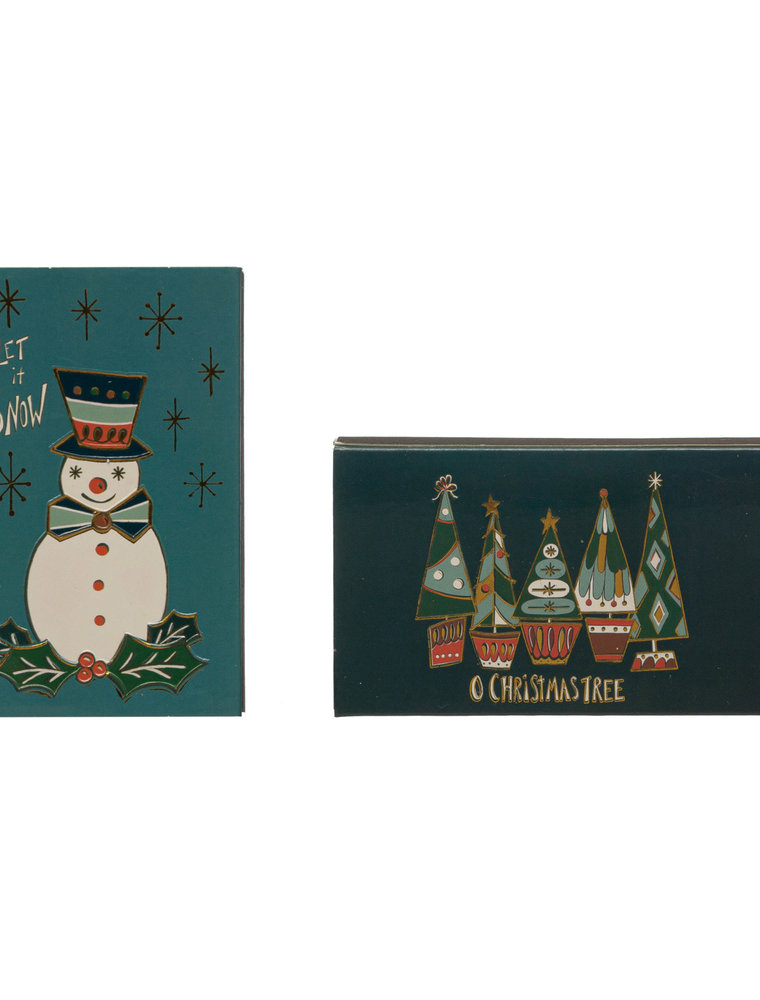 Home for the Holidays Safety Matches Snowman/Christmas Trees (EACH)