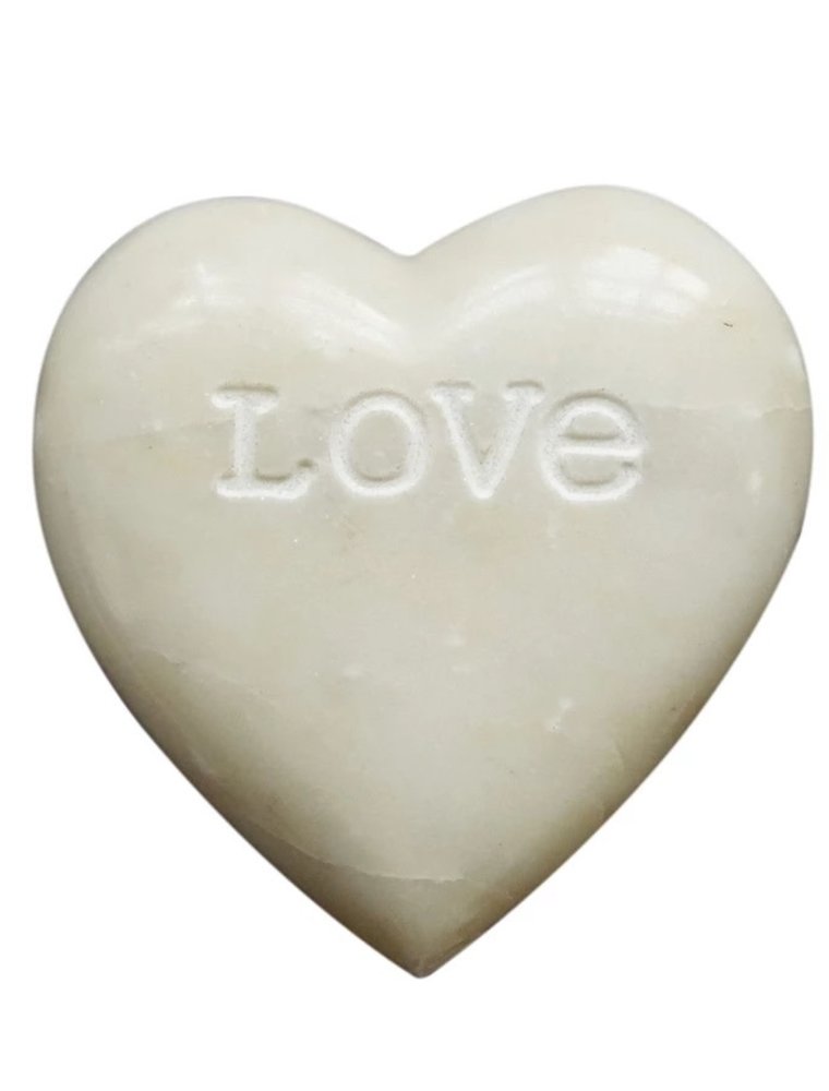 Bits & Bobs Soapstone Heart with Engraved "Love"