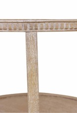 Taylor Taylor 28" Round Side Table, White Wash