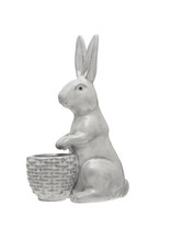 Secret Garden Stoneware Rabbit with Planter