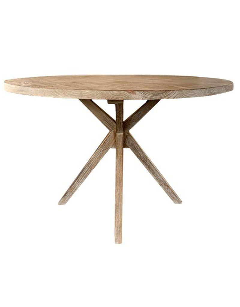 Bellview Dining Table, 48" x 48" x 30", Wire Brushed Pine Gray Styron