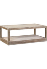 Wythe Wythe Coffee Table with Woven Rattan Inset