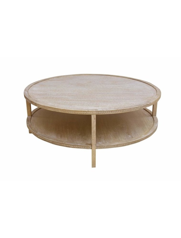 Southern Sky Taylor 48" Round Coffee Table - Light Wood