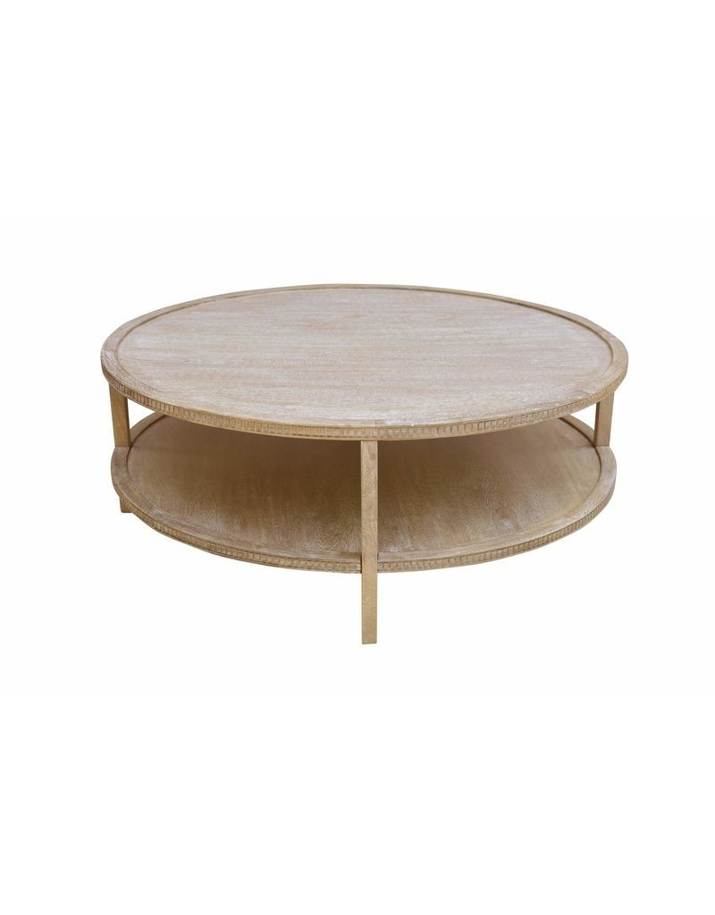Southern Sky Taylor 48" Round Coffee Table - Light Wood
