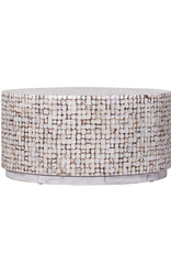 Coconut Coconut Cocktail Table, White