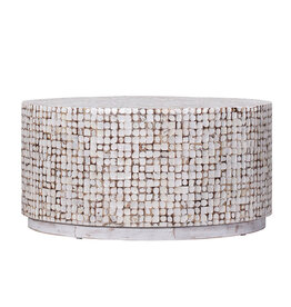 Coconut Coconut Cocktail Table, White