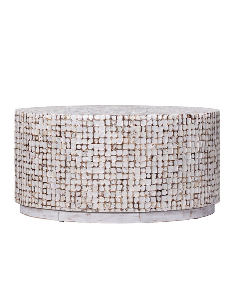 Coconut Coconut Cocktail Table, White