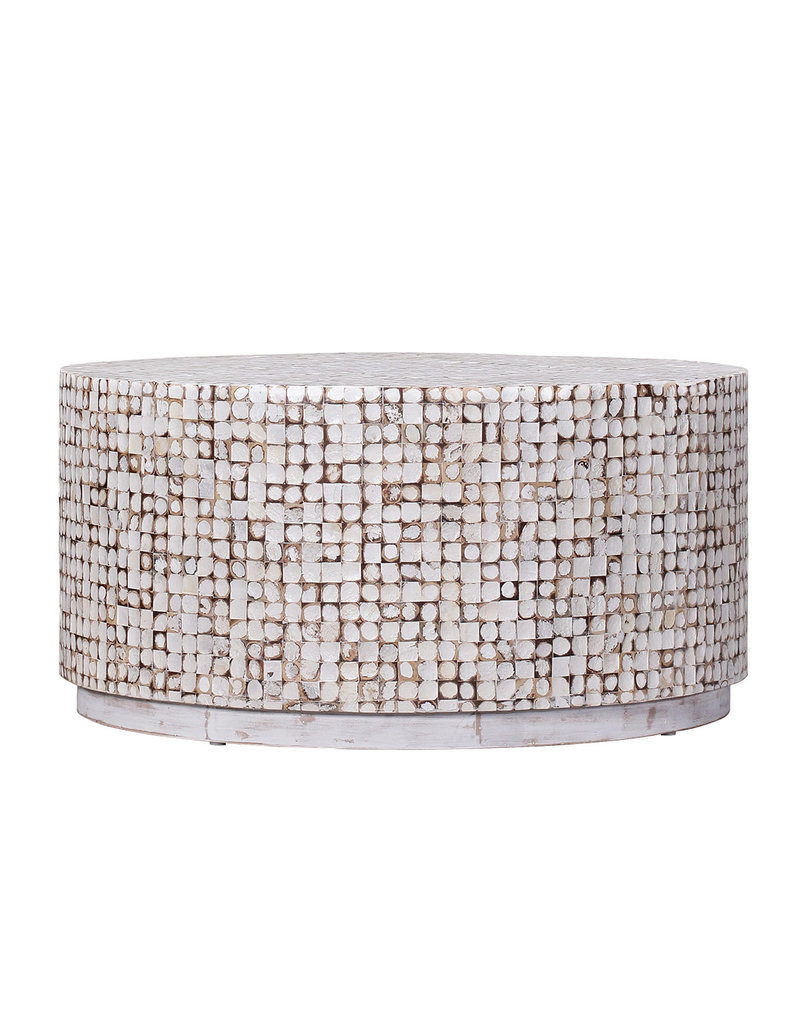 Coconut Coconut Cocktail Table, White