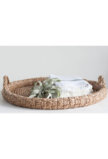 Round Braided Bankuan Tray with Handles