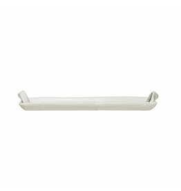 Stoneware Tray with Handles - White