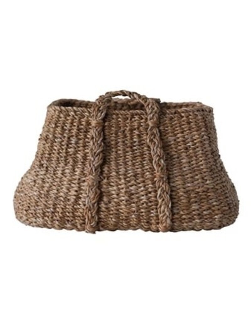 Large Woven Seagrass Basket with Handles Styron & Hughes Interiors