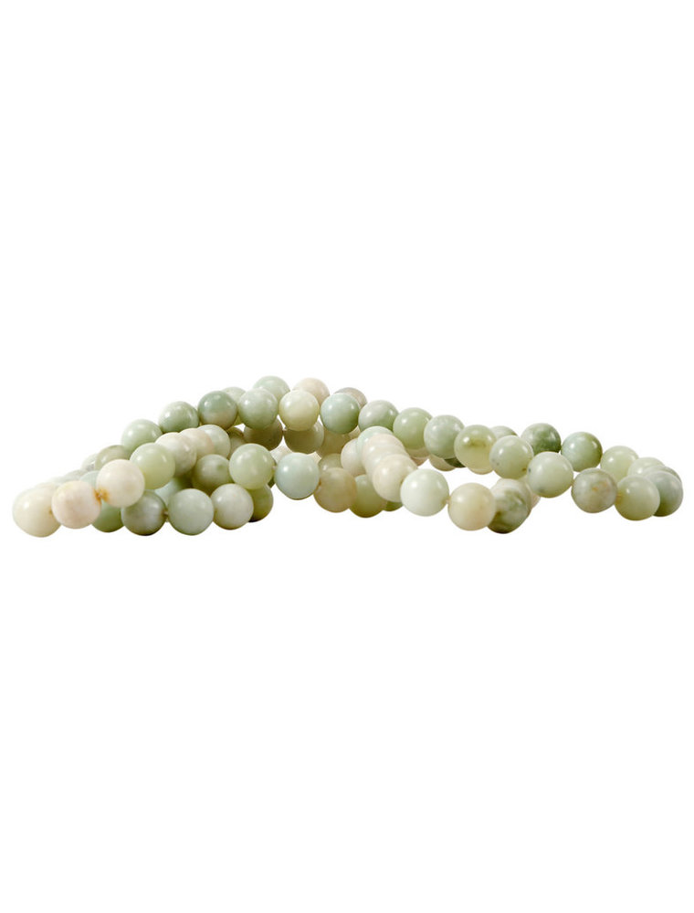 Lily's Living Inc Decorative Round Green Jade Bead