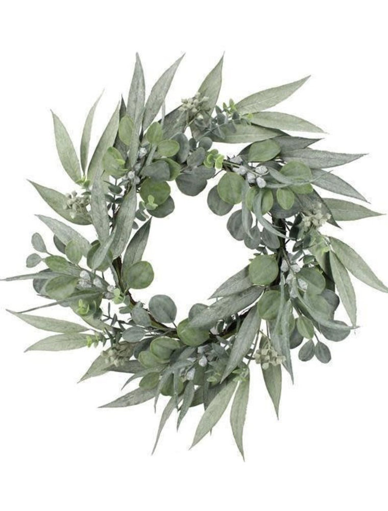 30" Dia Mixed Eucalyptus Wreath