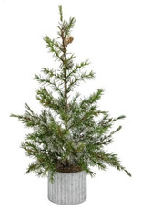 46" Snow Mountain Potted Tree