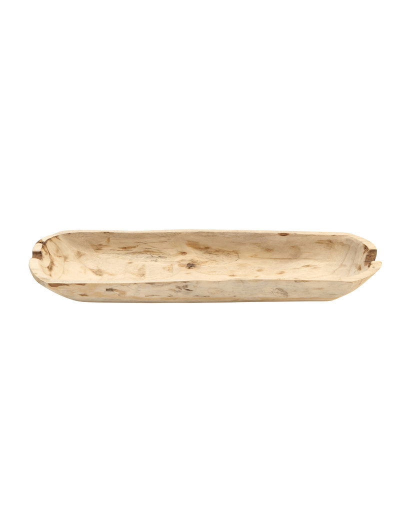 Paulownia Decorative Paulownia Wood Bowl Rectangle