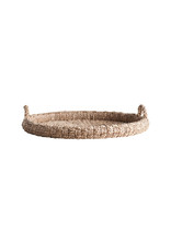 Round Braided Bankuan Tray with Handles