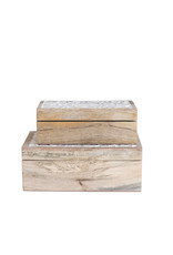 Mango Large Hand Carved Mango Wood Box