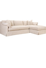 Montrose Montrose Sectional in (Linen KW) with Left Chaise & Right Love Seat