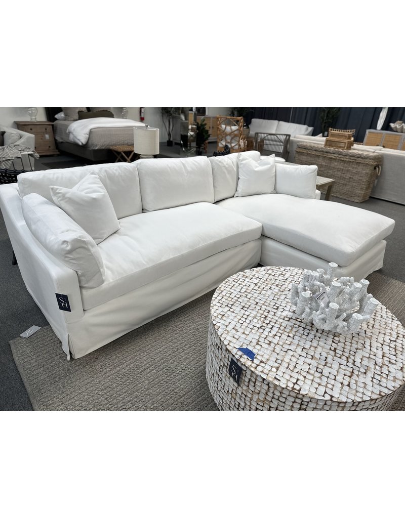 Montrose Montrose Sectional in (Lifestyle Chalk) with Right Chaise & Left Love Seat
