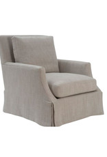 Leigh Leigh Swivel Chair, Linen KW, 33.5" W x 37.5" D x 39" H