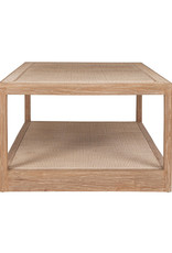 Wythe Wythe Coffee Table with Woven Rattan Inset