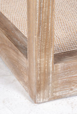Wythe Wythe Coffee Table with Woven Rattan Inset