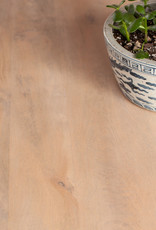 Bella Bella 54" Round Dining Table, White Wash