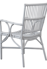 Handmade Rattan Chair - White