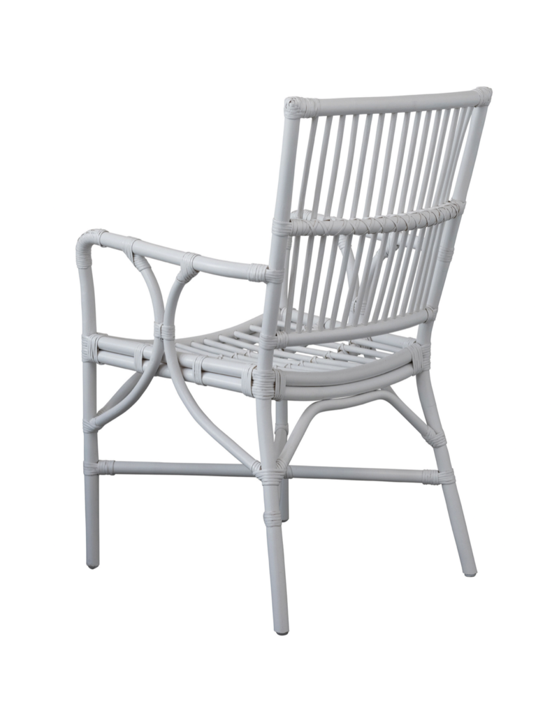 Handmade Rattan Chair - White
