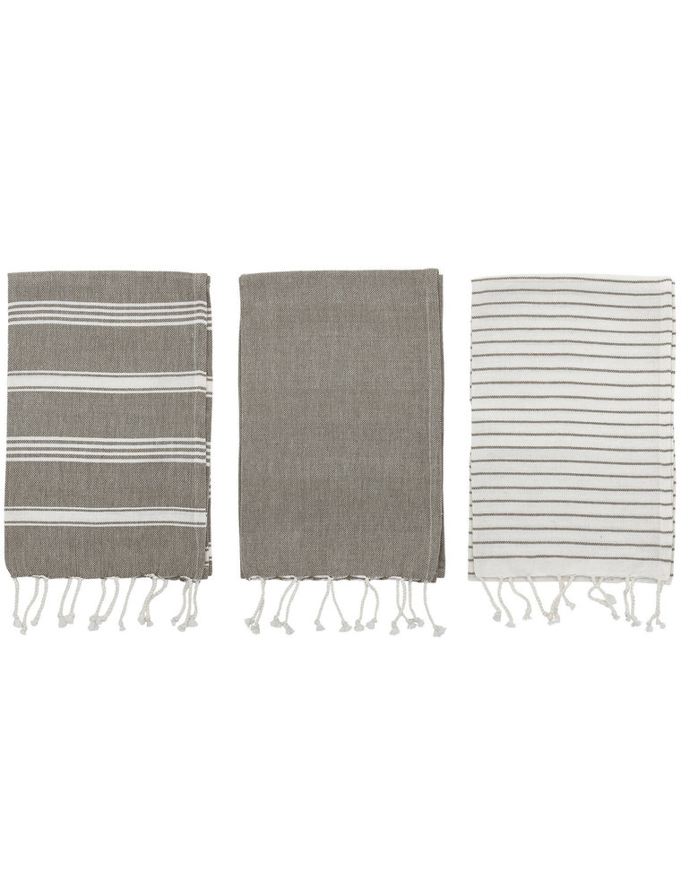 Striped Tea Towels - Set of 3