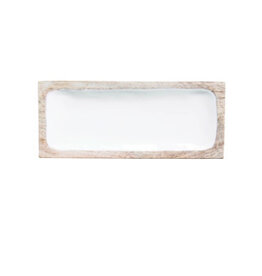 Mango Small Enameled Mango Wood Tray