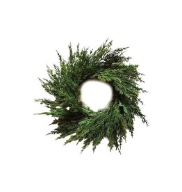 18" Dia Cedar Wreath