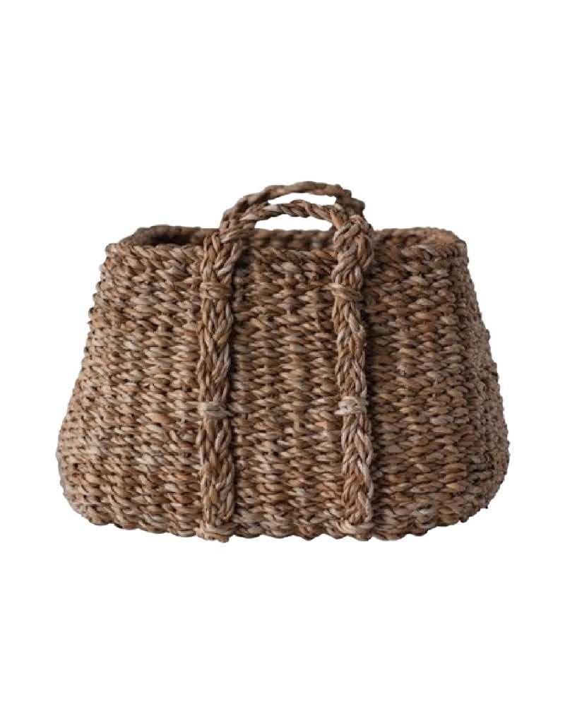 Large Woven Seagrass Basket with Handles Styron & Hughes Interiors