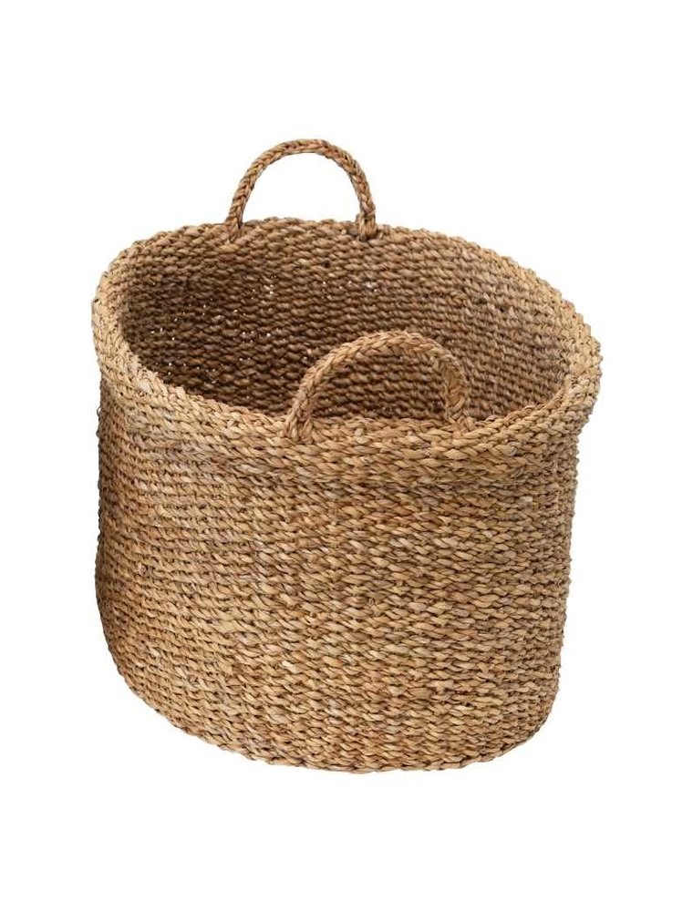 Medium Hand-Woven Basket with Handles