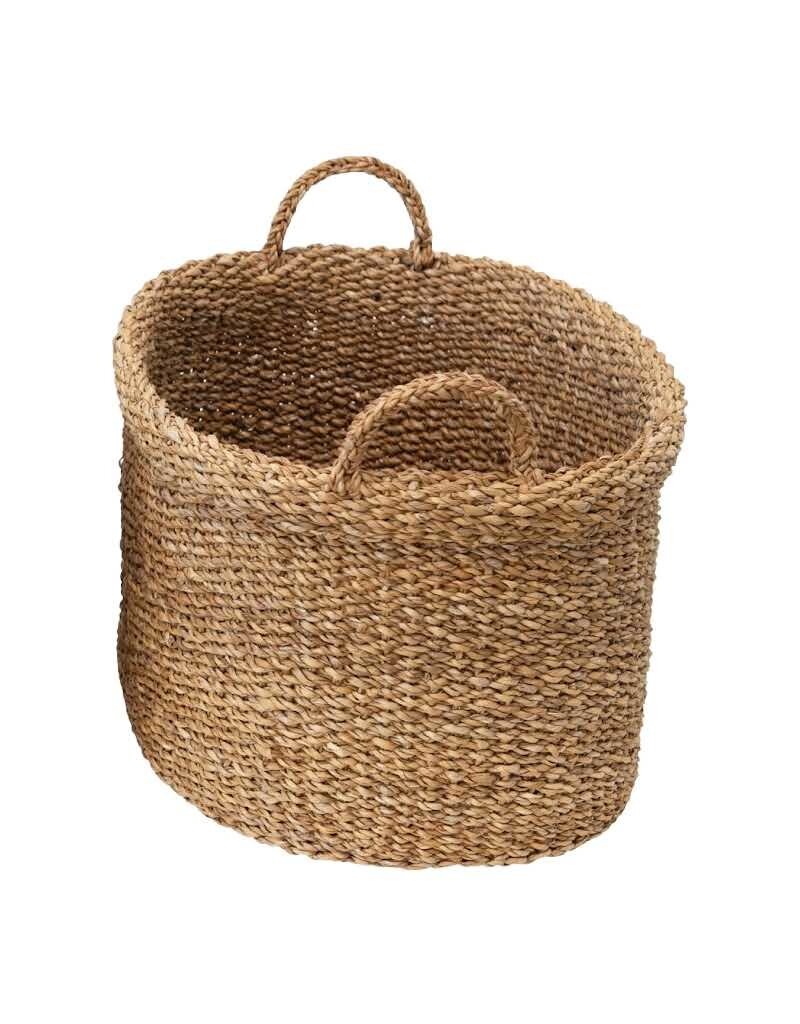 Medium Hand-Woven Basket with Handles