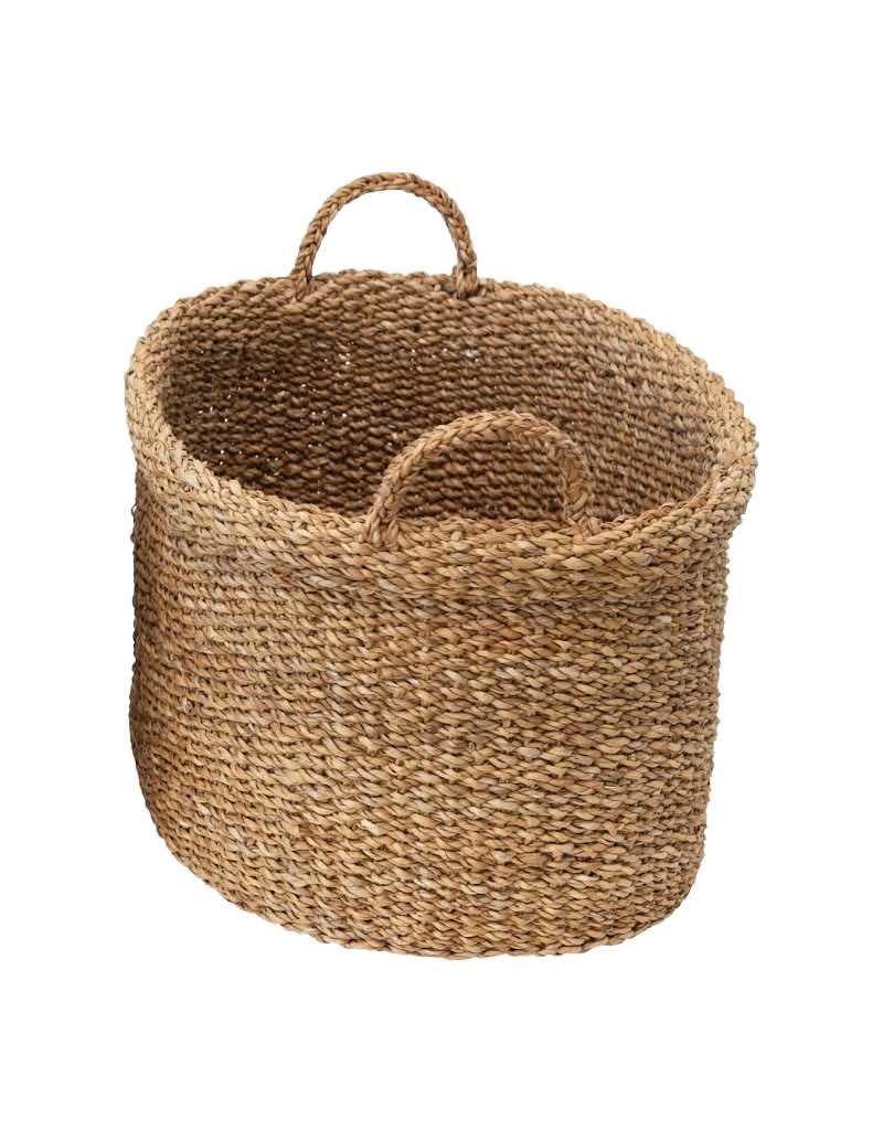 Medium Woven Basket with Handles