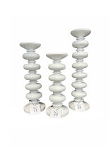 Small White Candle Stick (Design C)