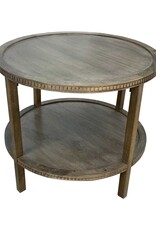 Taylor Taylor 28" Round Side Table, Fawn Brown