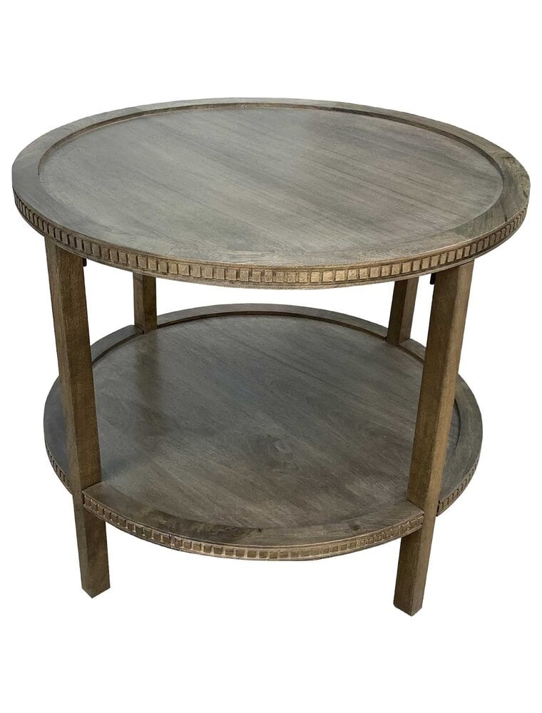 Taylor Taylor Round Side Table, Dark Wood