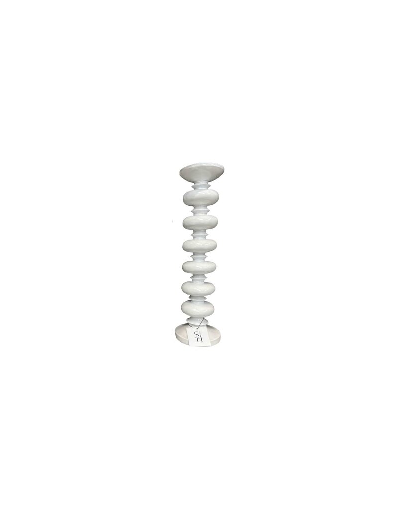Small White Candle Stick (Design C)