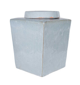 Leif Leif Stoneware Tea Box, Large, Light Grey