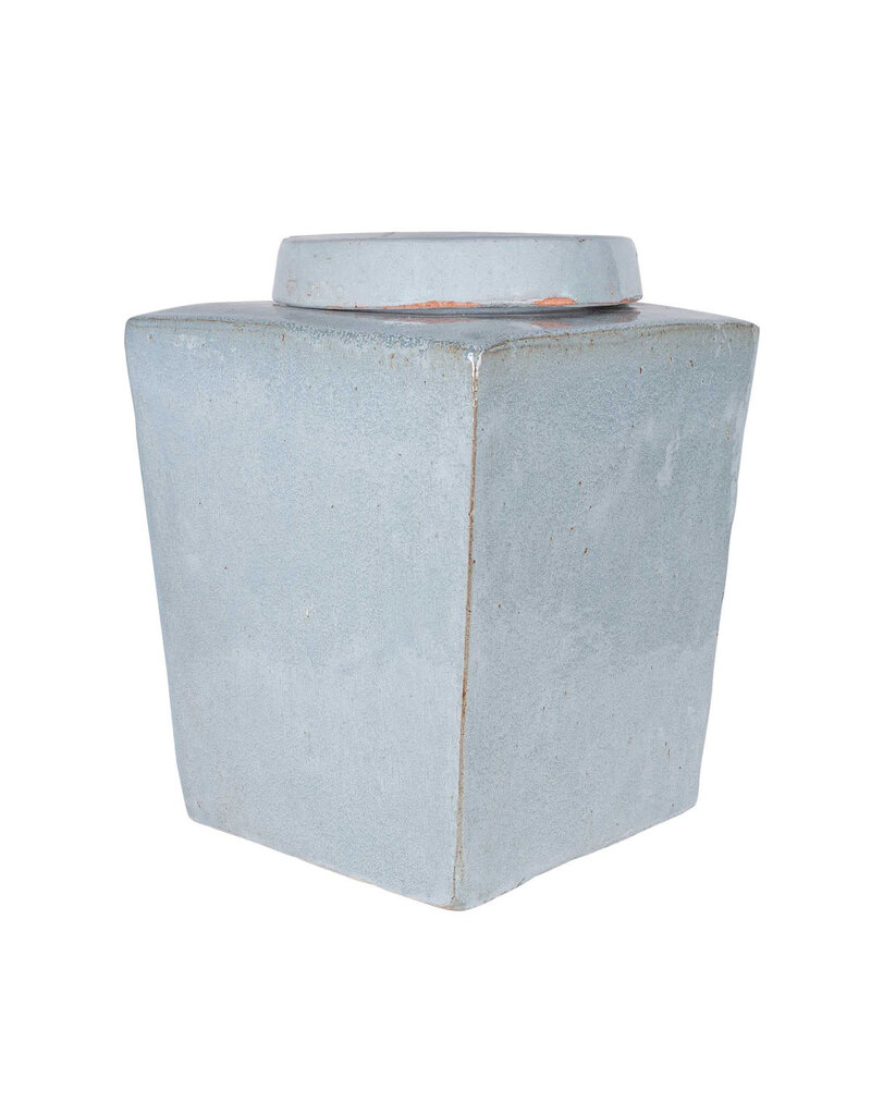 Leif Leif Stoneware Tea Box, Large, Light Grey