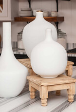Athea Athea 12.5" Glass Vase, Matte White