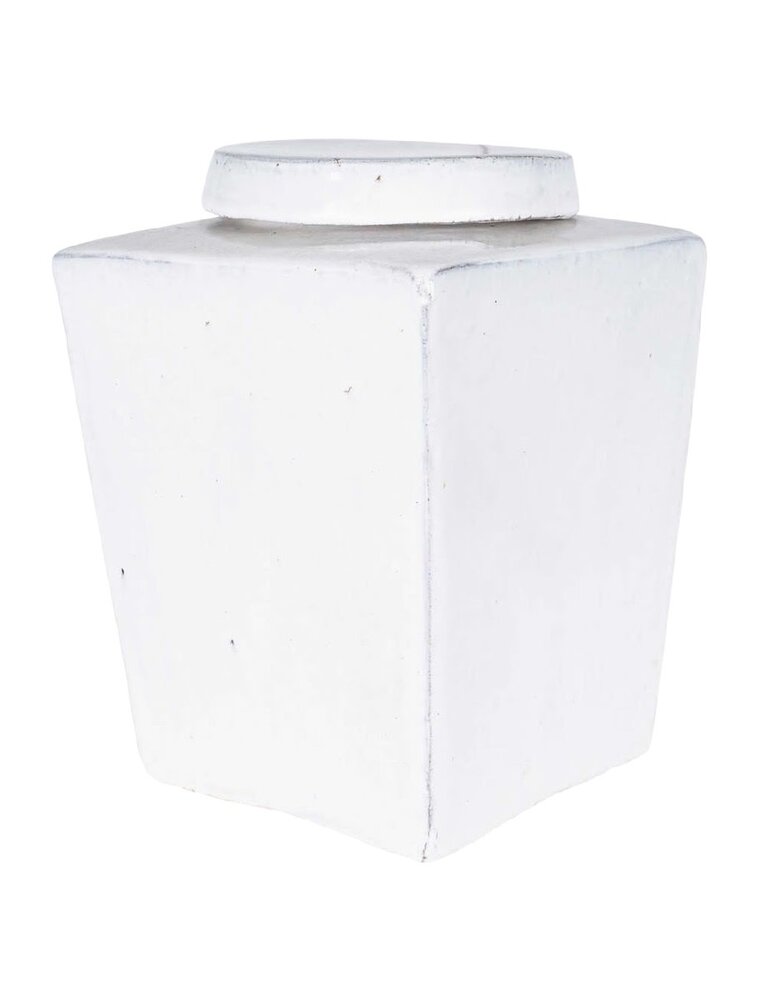Leif Leif Stoneware Tea Box, Large, White