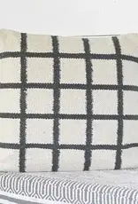 20" Chalk & Carbon Stripe Pillow