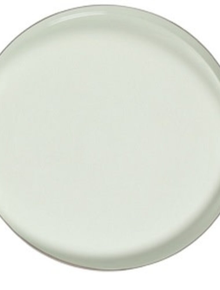 Small Round Brass & Enamel Tray - Seafoam (EACH)