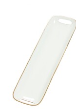 Large Rectangular Brass & Enamel Tray - Seafoam