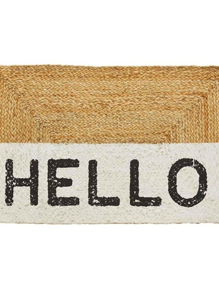 Hello Jute Doormat